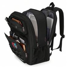 NEWHEY 15.6 Inch Laptop Backpack With USB Port For Men, Suitable For Travel, Work And School, Black - Multicolor - View 1