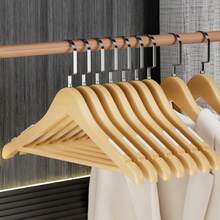 Hotel-Grade Wooden Non-Slip Seamless Wide-Shoulder Clothes Hanger For Home Organization And Closet Upgrade, Natural Wood Suit Hanger For Men And Women, Thick Coat Hanger For Shirts, Jackets, And Outerwear, Seamless Design Prevents Shoulder Dents, Wide Shoulder Profile Maximizes Storage Space, Ideal For Travel Or Home Use, Wardrobe Refresh, Elegant Nordic-Style Wood Hanger For Everyday Use, Premium Finish And Strong Load Capacity - View 6