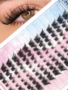 104 Of Fox Eyelash D Curly Mink Eyelash Expansion Kit, Natural Appearance And Soft Personal Long Eyelashes. Lash Clusters, Eyelash Clusters, Individual Eyelashes, Lashes, Fake Lashes - View 6