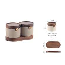 1pc/2pcs/3pcs Ceramic Seasoning Jars With Lids And Spoons, Kitchen Salt Sugar Storage Canisters With Tray, Spice Bottles - Short Terracotta Seasoning Jars In Various Styles - View 7