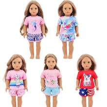 5pcs 18-Inch Doll Clothes Set, Including 18-Inch Doll Short Sleeve Top And Shorts (Doll Not Included), Soft & Breathable For Everyday Wear - Multicolor - View 11