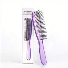 Peigne en acier antistatique pour l'entraînement de perruque, peigne de nettoyage spécialement conçu pour les perruques en cheveux humains et synthétiques - Noir - Voir 15
