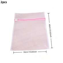 1/3/4 Pcs Zipper Mesh Laundry Bag, Honeycomb Washing Bag, Suitable For Clothes, Shirts, Bras, Socks, Underwear, Travel Storage Bag, Spring, Minimalism, Summer Tops, Improved Foldable Wire Storage Basket, Foldable Window Sill Storage Rack, Large Capacity Storage Box, Lingerie Washing Bag, Bedroom Laundry Essentials, Back To School Supplies, College Dorm Must-Haves, Laundry Bag, Travel Essentials, Travel Dirty Clothes Bag - Pink - View 14