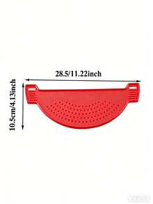 Colador de borde de olla universal de silicona, tabla de drenaje fácil para fideos, verduras, frutas, herramienta de cocina anti-desbordamiento, regalo ideal para el Día de la Madre - Ver 3