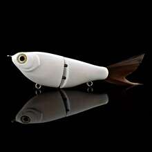 16g 2-Section Soft Lure Bait, Bionic Lure Body Without Hook, DIY Color ABS Sea Fishing Multi-Section Blank Bionic Bait - White - View 2
