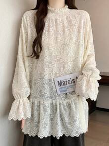 Women Tops - Beige - View 6