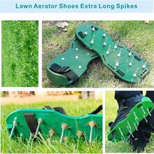 1 Set Sandal Aerasi Rumput Berduri Tugas Berat, Ukuran Universal yang Dapat Disesuaikan, Sepatu Rumput Penetrasi Tanah Dalam Cocok untuk Perawatan Halaman dan Kebun - A - View 9
