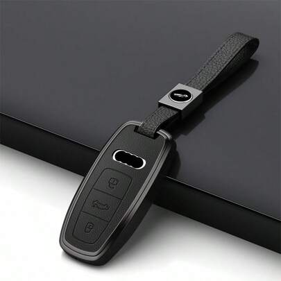 Zinc Alloy Car Key Case For Audi A3/A6/A7/A8/E-Tron/S3/S6/RS6/S7/RS7/Q7/SQ7/Q8 Models, Durable Car Key Accessories