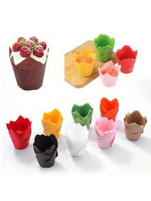 50 chiếc giấy lót bánh cupcake hình hoa tulip, cốc muffin, cốc hình ngọn lửa, cốc giấy nướng dùng một lần chịu nhiệt, cốc chống dầu, thích hợp cho Ngày Valentine, đám cưới Ngày Valentine, sinh nhật, trang trí Ramadan, Lễ Phục sinh, trang trí Lễ Phục sinh, lưu trữ nhà bếp, làm bánh, dụng cụ làm bánh, đồ dùng học tập, trang trí nhà bếp. - Nhiều màu - Xem 2