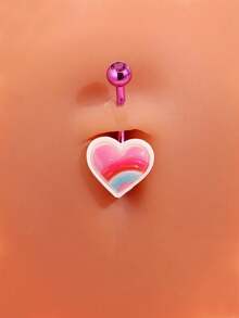 Y2K 时尚可爱彩色彩虹、星星、蛋糕、草莓、爱心肚脐环饰品，女士时尚配饰 - 彩色 - 查看 13