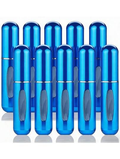 5 piezas, Botellas atomizadoras de perfume de 5ml, Botellas de spray de perfume recargables y portátiles, Viales de muestra de perfume mini, Botellas para descarga de perfume, Botellas de spray de perfume recargables de tamaño de viaje para hombres y mujeres