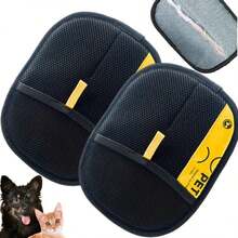 宠物毛发清洁工具、静电去除美容手套、狗毛清洁刷、猫毛去除器、毛发去除清洁装置 - 黑色 - 查看 10