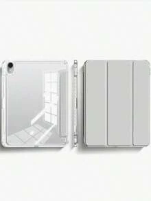 Compatible With A16 Case 11th Generation 11 Inch 2025, 10th Generation Case 10.9 Inch 2022, Clear Slim Protective Cover With Apple Pencil Holder & Charging Adapter (Silver) - Silver - View 3