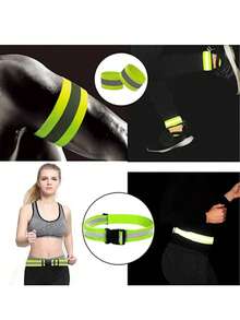 Reflective Safety Vest With Adjustable Waist Belt, Shoulder Strap, Arm Band And Leg Strap - Multicolor - View 8