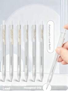 2/10/20支装透明自动铅笔 可爱学生自动铅笔 学生书写工具 学校及办公用品 理想的学习用品 返校必备 返校季创意文具系列 桌面配件 学习收纳必备 返校礼物 文具用品 办公用品 - 彩色 - 查看 4