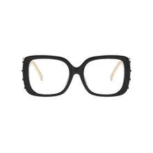 2026 New Square Snake Frame Clear Lens Glasses, Retro Party Eyeglasses For Women - Multicolor - View 3