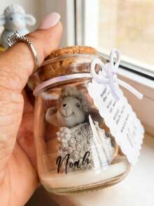 1个3D卡通小羊蜡烛模具，耐用梦幻设计，适用于香薰蜡烛工艺艺术家居装饰硅胶模具，复活节、母亲节、圣诞节、婴儿派对等场合适用。 - A - 查看 7