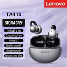 Tai nghe Bluetooth móc tai Lenovo TA410, âm thanh toàn cảnh độ nét cao, thời lượng pin dài, đeo thoải mái, không dây hoàn toàn, tai nghe thể thao và chơi game. - màu đen - Xem 12
