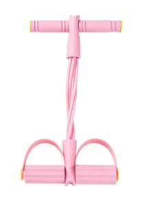 Pedal Resistance Band  Fitness Ankle Puller Yoga Multifunction Tension Bands Rope Workout Trainer Exerciser - Pink - View 12