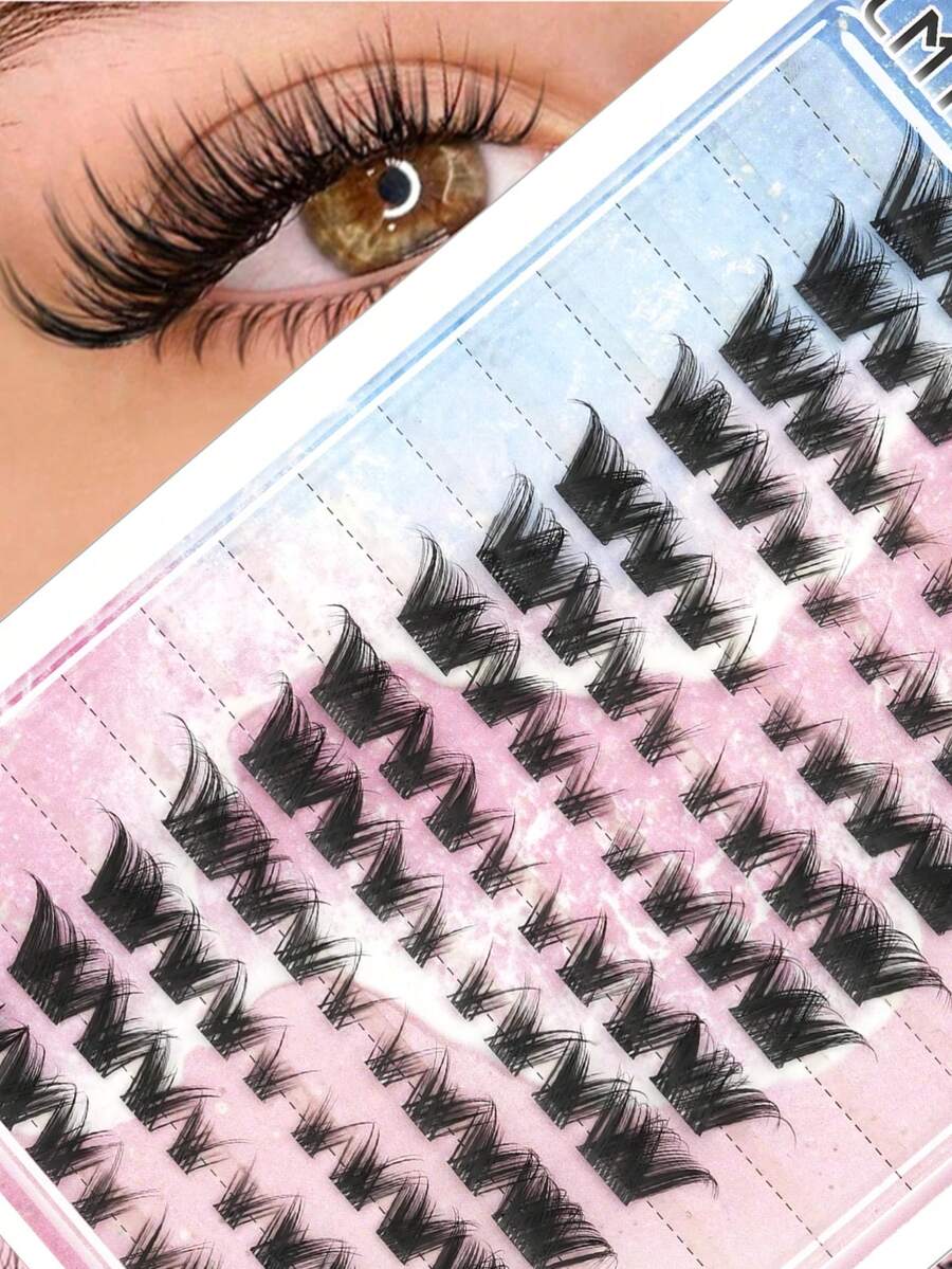 104 Of Fox Eyelash D Curly Mink Eyelash Expansion Kit, Natural Appearance And Soft Personal Long Eyelashes. Lash Clusters, Eyelash Clusters, Individual Eyelashes, Lashes, Fake Lashes - View 1
