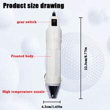 New High-End Handheld Mini Hot Air Gun, 10-Layer Mica Plate Matte Texture, Mini Hot Air Gun Compact Heating Gun For Phone Film Shrink Wrap Repair Electronics - Multicolor - View 4