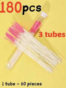 180/120/60pcs Colorful Ear Piercing Cleaning Lines, Ear Piercing Anti-Clogging Deodorizing Cleaning Lines, Slouchy Ear/Nose Piercing Cleaning Tool, Anti-Clogging Ear Piercing Cleaning Sticks - Multicolor - View 11