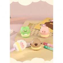 2pcs Mini Animal Pencil Sharpeners, Cute Sheep & Capybara Shaped Creative Pencil Sharpeners, Stationery For Students - Multicolor - View 6