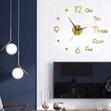 16"/36"/47" Modern Design Large Wall Clock 3D/2D DIY Quartz Clock Fashion Watch Acrylic Mirror Sticker Home Decor Living Room Office Decoration Gift - Multicolor - View 20