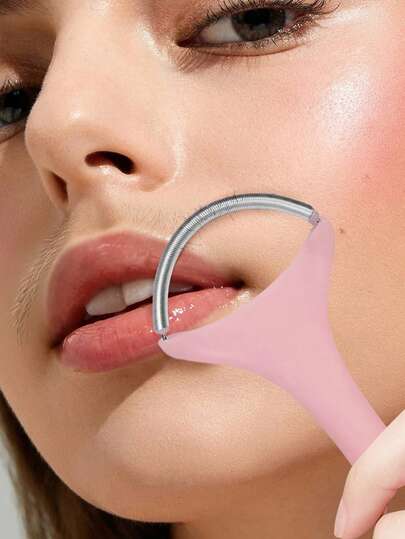 3/1pc Facial Hair Remover - Painless Facial Hair Remover, Portable Spring Roller Hair Remover, Spring-Type Waxing Tool, Lightweight Hair Removal Tool, Suitable For Both Men And Women