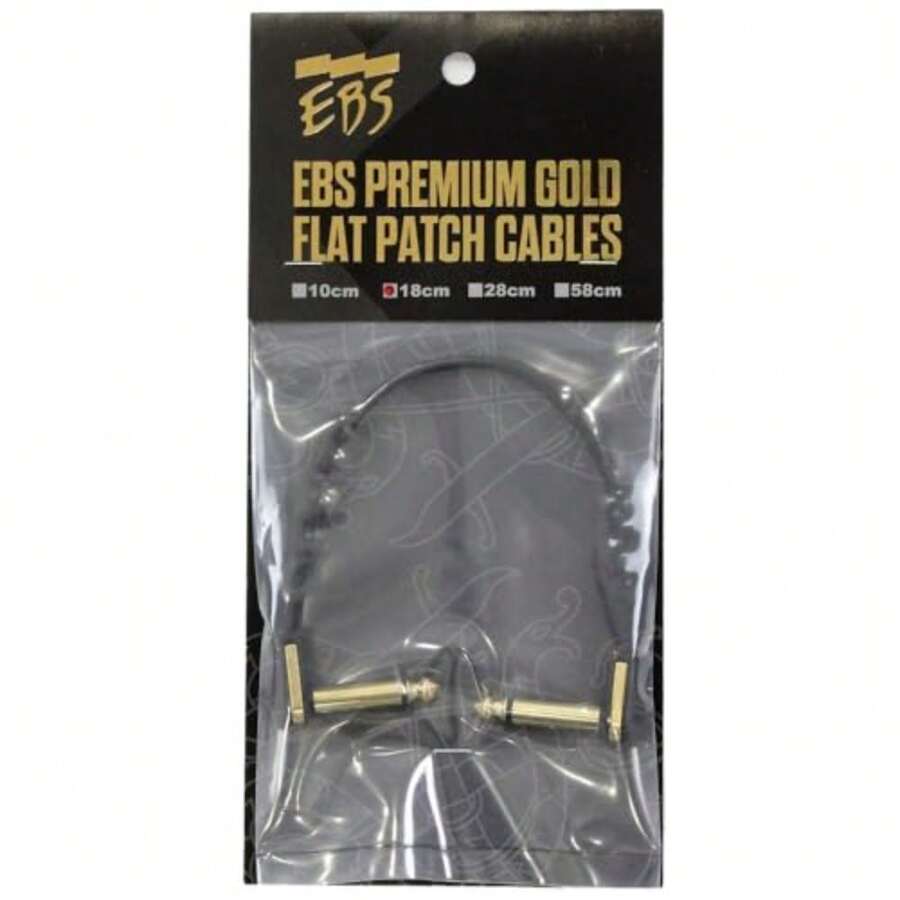 EBS PG-18 - Cable de conexión plano dorado 18 cm ángulo - como en la foto - Ver 1