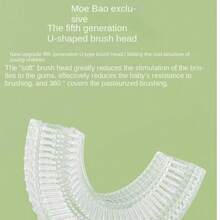 U-Shaped Manual Silicone Toothbrush For Children Aged 2-12, U-Shaped Soft Bristle Baby Toothbrush Tool - Green (ages 2-6) - View 5