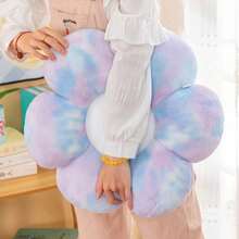 1pc Floral Cushion Plush Doll Bed Decor Office Chair Pad 6-Petal Daisy Throw Pillow Home Decoration Chair Cushion Office Lumbar Pillow Floor Mat Festival Gift - Multicolor - View 7