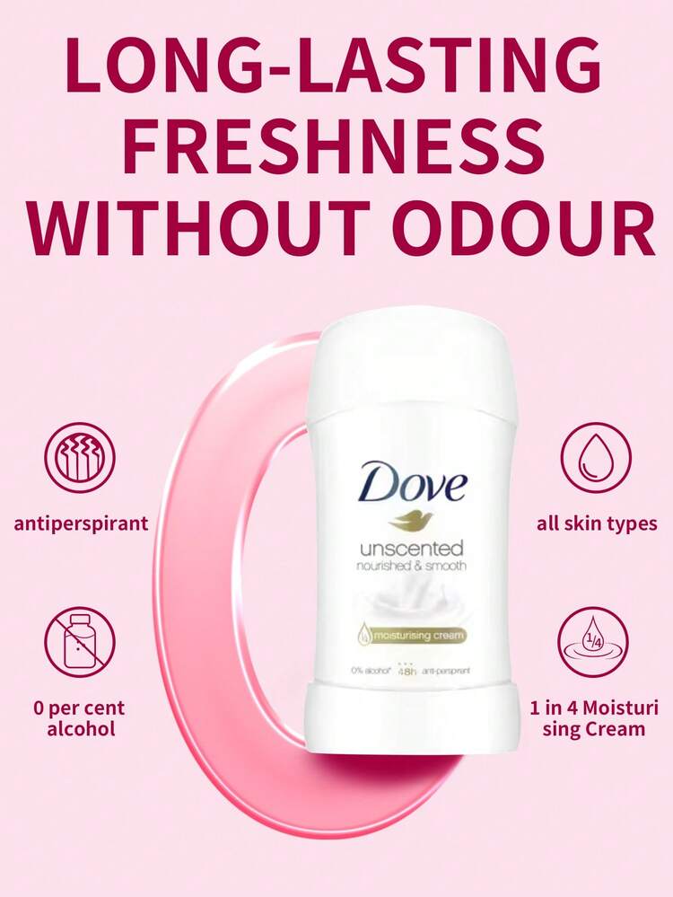 Dove ダヴ 1本 40g 無香料 ブライトニング脇用 長時間持続 汗・ニオイ