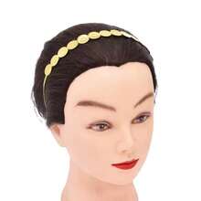 阿拉伯女性镀金头饰，新娘婚礼派对头饰，中东风格礼物 - 款式2 - 查看 2