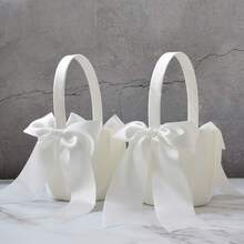 Flower Girl Baskets Set- Cute Cherish Wedding Flower Baskets - Multicolor - View 2