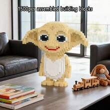 多比积木，1500片装，成人益智套装，积木玩具，主题收藏模型，创意拼装积木，青少年及成人减压益智玩具，家居装饰摆件，电影迷礼物，生日、圣诞节、万圣节、节日惊喜的完美之选 - 彩色 - 查看 2