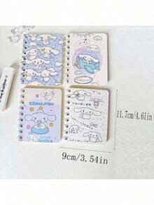 1 Set Of 4 Notebooks: 2026 New Cute Loose-Leaf Notebook, Small Portable Notebook, High-Quality Notebook, Detachable Notebook, Student Notebook, Memo Notebook - Multicolor - View 4