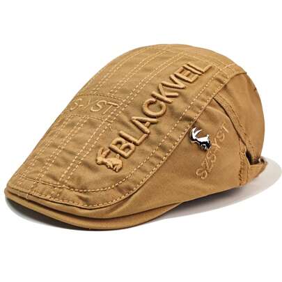 1顶男士秋冬报童帽，复古英伦风休闲贝雷帽，情人节和圣诞节青年礼物