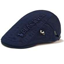 1顶男士秋冬报童帽，复古英伦风休闲贝雷帽，情人节和圣诞节青年礼物 - 兔子標報童帽 - 查看 5