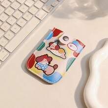 新款卡通抽拉式卡包，可爱卡包套，独特设计钱包，多卡位银行卡夹 - 彩色 - 查看 4