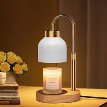 LUOJIBIE Dimming Candle Lamp Warmer With Timer, Height Adjustable Candle Warmer Lamp With Dimmer, Birthday Christmas Monthers Day Gift,Vintage Bedroom Home Decor - US A Type Plug(110-127V) - View 4