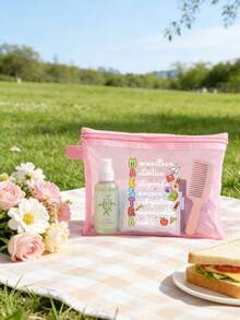 Maestra 花卉图案网眼袋，透明网眼收纳袋，洗漱包，化妆品整理袋，便携式洗漱包，理想的教师节礼物，旅行配件 | 灵感设计，彩色字母印花趣味化妆包，教师节礼物，送给姐姐的礼物，送给最佳教师的礼物，生日礼物，周年纪念礼物，毕业礼物，创意教师礼物，化妆品整理袋，化妆品收纳袋，化妆包，洗漱包，旅行洗漱包，度假必备，女性旅行礼物 - 彩色 - 查看 8