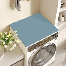 1pc Washing Machine Isolation Pad, Dust Cover And Coffee Machine Mat - Foggy Blue - View 7