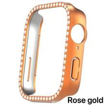1 pieza Funda protectora de PC de una sola hilera con diamantes de imitación, compatible con Huawei Watch Fit 3, estilo informal. - Ajuste 3 - Ver 10