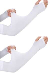 Men's And Women's Spring And Summer UV Protection, Sun Protection, Compression And Heat Preservation Sleeves, New Ice Silk Sun Protection And Cooling Arm Sleeves, Suitable For Outdoor Activities, Cycling, Football, Golf And Volleyball Arm Sleeves - Multicolor - View 16