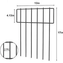 10/25 Pack Metal Garden Animal Barrier Fence, 17in H Rustproof Anti-Digging Panels For Dogs Rabbits, Underground Pet Fence For Yard Lawn Border Protection - 10pack 13Inch Length X 16.5 Inch Height - View 6