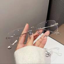 1pc Retro Stylish Glasses, Elegant High-Quality Feel, Suitable For Daily Wear And Commuting - Multicolor - View 3