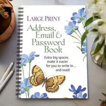 1 cuốn sổ tay xoắn ốc tiện dụng để ghi lại mật khẩu, tên người dùng, mật khẩu đăng nhập internet và máy tính, dùng để lưu trữ mật khẩu tại nhà hoặc văn phòng, làm sổ ghi chép công việc. Món quà hoàn hảo cho đồng nghiệp, quà tặng sinh nhật, quà tặng ngày lễ và các bữa tiệc. Thích hợp để sử dụng hàng ngày và trong các dịp lễ hội, phù hợp với mọi mùa và là lựa chọn lý tưởng cho phụ kiện ngày lễ. - A5 - Xem 16