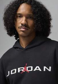 Nike Jordan Essential Fleece Air Stretch Overhead Hoodie Jumpman Hooded Sweatshirt - Black - View 3