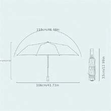 1把自动反向折叠伞，大伞面，干式反向折叠设计，反光条提升夜间安全，商务伞，多种颜色可选，男女通用，母亲节礼物，卧室装饰，花园装饰，厨房装饰，夏季，海滩，旅行必备，房间装饰，软萌可爱，毕业季礼物 - 汽車反向傘 - 查看 11